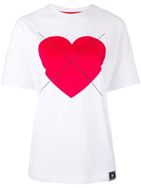 House Of Holland Lee Heart T Shirt Modesens House Of Holland Clothes Design T Shirts For Women