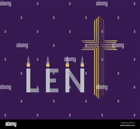 Religious Lent Symbols Flat Vector Background Stock Vector Image And Art