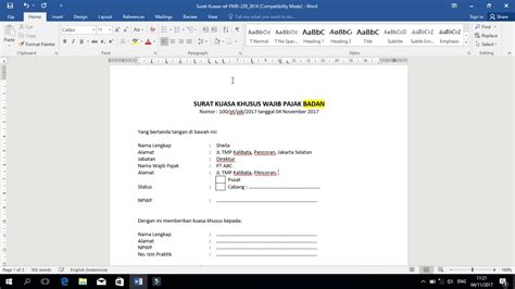 Contoh Surat Kuasa Khusus Pidana Pelapor Contoh Surat Kuasa