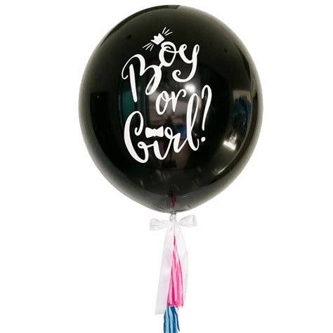 36 Jumbo Gender Reveal Helium Balloon With Confetti Customisable Text