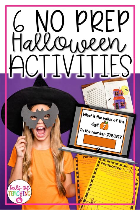 Tails Of Teaching 6 No Prep Halloween Activities
