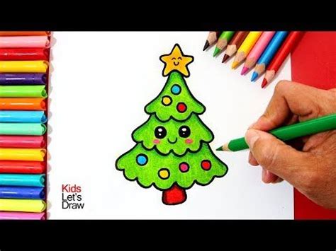 El puntillismo es dificil, pero facil a la ves, e. Cómo dibujar un Árbol de Navidad Kawaii - YouTube ...