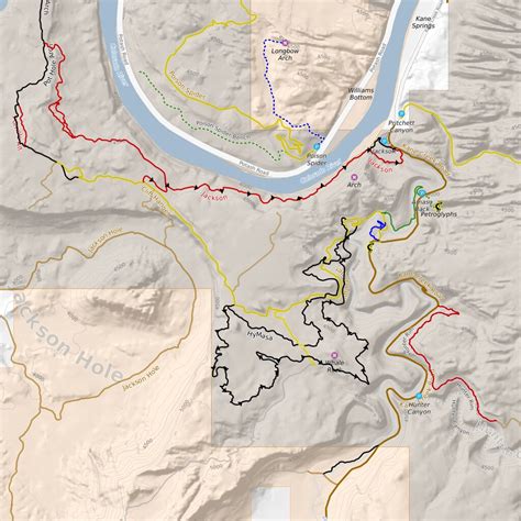 Moab Mtb Hike And 4x4 Map By Orbital View Inc Avenza Maps