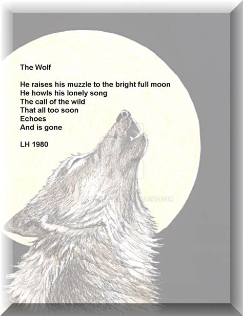 Wolf Poem By Tazmanette On Deviantart