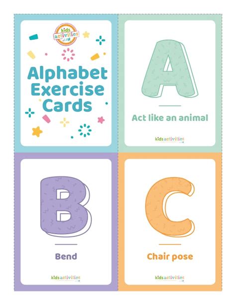 Make Physical Fitness Fun With Alphabet Exercises For Kids Sunshine