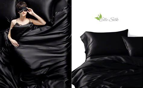 Silk Satin Bedding Sheets Black Academico Unemat Br