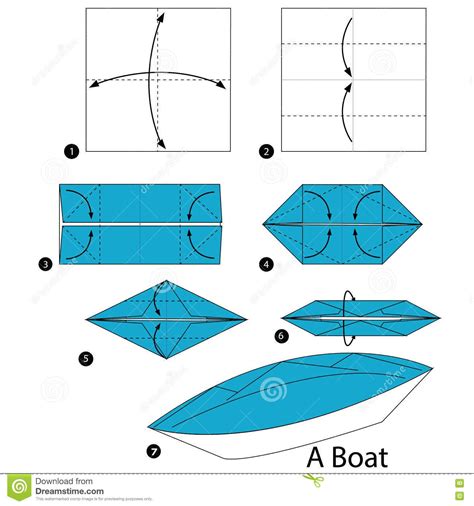Step By Step How To Make A Paper Boat Origami