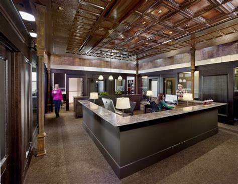 Historic Bank Building Converted Into Modern Office Space