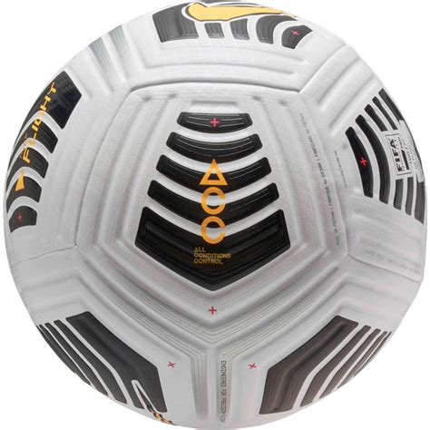 Nike Flight Premium Match Soccer Ball White And Black With Laser Orange