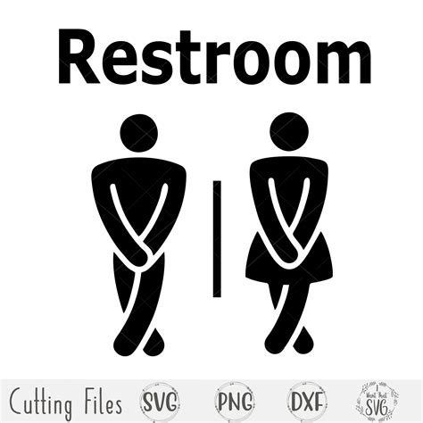 Restroom Svg Restroom Sign Svg Bathroom Svg Funny Etsy