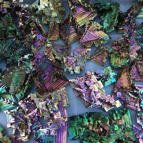 Za Rare Rainbow Titanium Bismuth Specimen Mineral Gemstone Crystal 20g