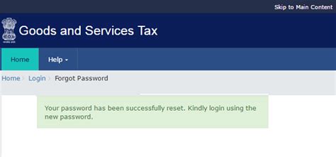 We use the pattern attribute (with a regular expression) inside the password field to set a restriction for submitting the form: How to retrieve forgotten password on GST Portal / Website