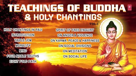 Teachings Of Buddha And Holy Chantings Vol1 I Audio Juke Box I T Series