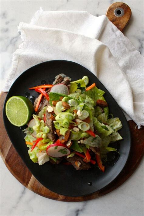Asian Beef Salad From The Book Whole Food Recipes Asian Beef Beef