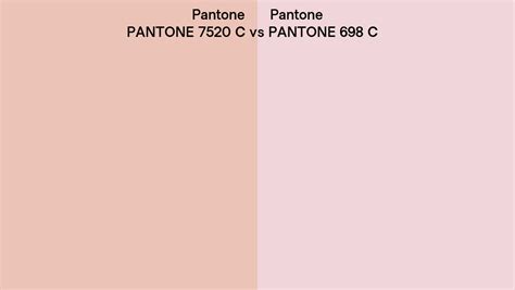 Pantone 7520 C Vs Pantone 698 C Side By Side Comparison