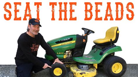 Bead sealer is sticky and basically glues the tire to the rim. How To Seat The Beads on a New Riding Lawn Mower Tractor ...