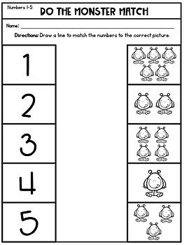 Print activities has thousands of preschool printables and worksheets for kids. Distance Learning Numbers 1-10 Worksheets by Kinder Pals | TpT