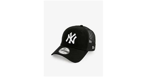 Ktz 9forty New York Yankees Cotton Trucker Cap In Black For Men Lyst