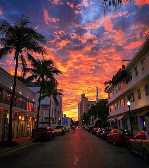 South Beach Miami Sky Aesthetic Beach Sunset Beach Photos