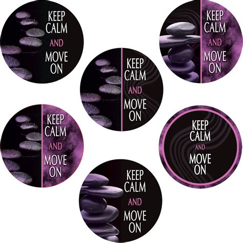 Keep Calm And Move On Stickers And Bookmarks 24 Stickers 24 Bookmarks