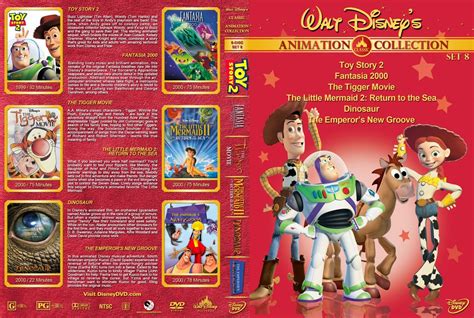 Walt Disneys Classic Animation Collection Set 8 Dvd Covers And Labels