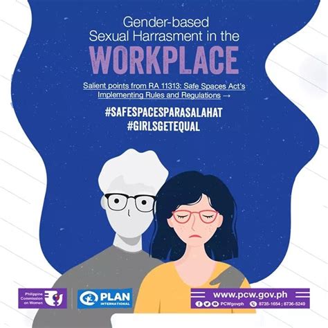 sexual harassment is forbidden in places of work 🧡 walang sinuman ang nasa posisyon para