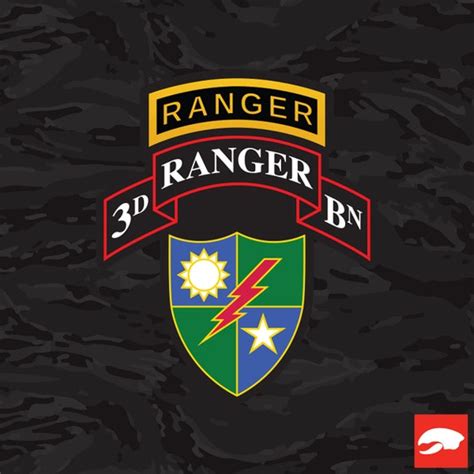 3rd Ranger Bn With 75th Ranger Regiment Insignia Sticker Decal Etsy