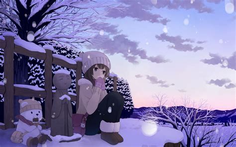 Anime Winter Wallpaper 42573 1680x1050 Px ~ Anime Art Beautiful Anime