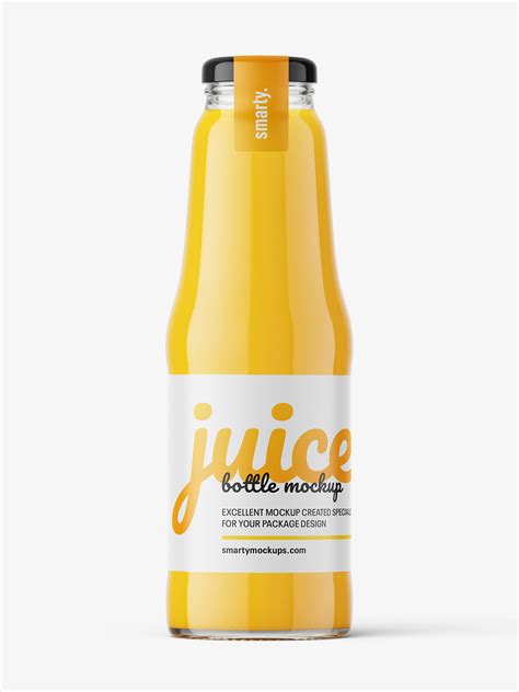 Glass Juice Bottle Mockup Smarty Mockups