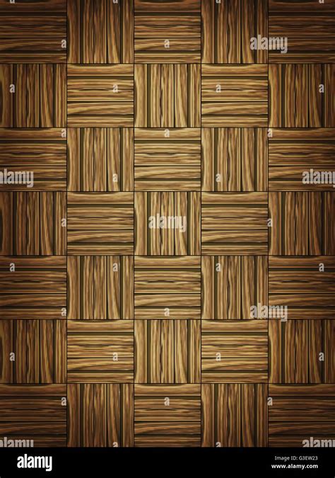 Wooden Parquet Floor Background Vector Illustration Stock Vector Image