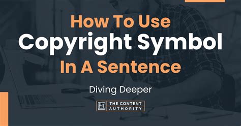 How To Use Copyright Symbol In A Sentence Diving Deeper