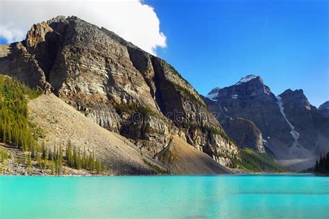 Moraine Lake Banff National Park Canada Stock Image Image Of Banff