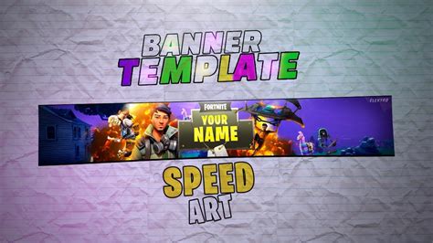 Banner De Fortnite Template Speed Art🔥🔥link De Descarga En Descp Youtube