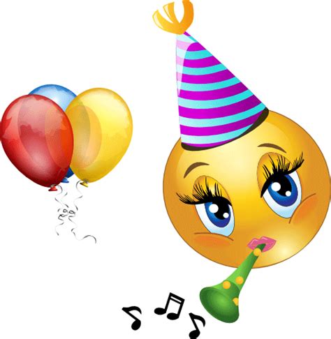 Celebrating Smiley Birthday Emoticons Happy Birthday Emoji Happy