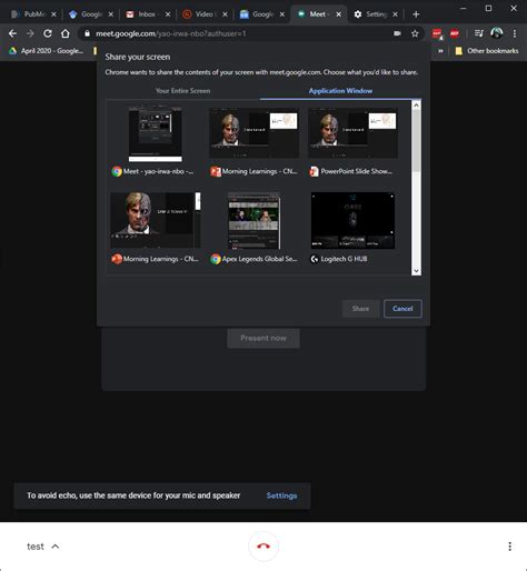 4.if the google meeting is still not working then turn off the chat and reset the application. Screen sharing with PowerPoint in Presenter View not ...
