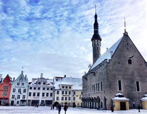 Colorful Downtown Tallinn Estonia