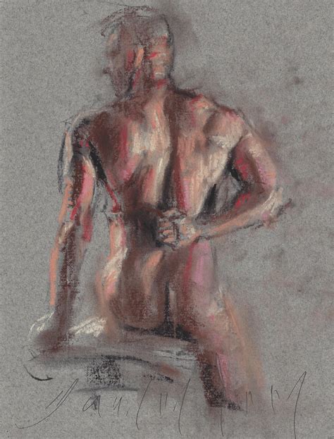 A Drawing A Day Seated Male Nude Study