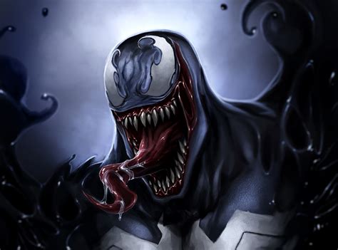 Wallpaper Venom Comics Eddie Brock Art Darkness