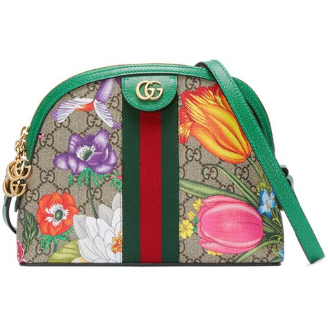Gucci Synthetic Online Exclusive Ophidia Gg Flora Small