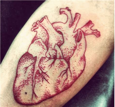 Real Heart Tattoo On Arm Realistic Heart Tattoo Real Heart Tattoos Heart Tattoo