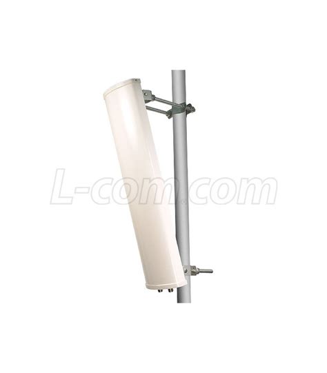 L Com 24 49 58 Ghz Dual Feed 90 Degree Sector Panel Antenna Hg2458