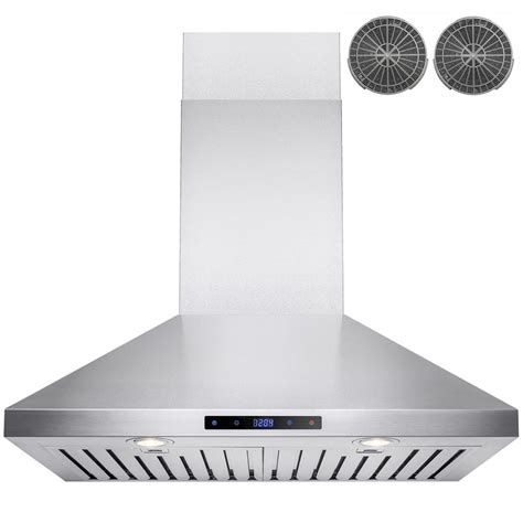 Akdy 30 In Convertible Kitchen Wall Mount Range Hood In Stainless