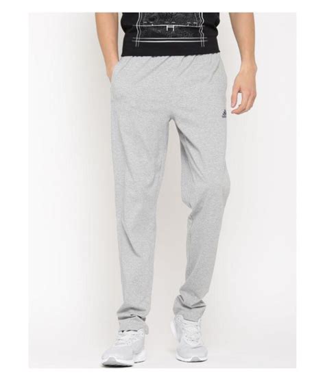 Adidas Grey Melange Ess Sj Track Pants Buy Adidas Grey Melange Ess Sj