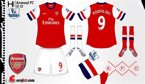 Kit Design By Eroj 2012 13 Arsenal Home Away E Gk
