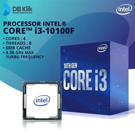 Jual Processor Intel Core I3 10100f Box Lga1200 Proc Intel Core I3