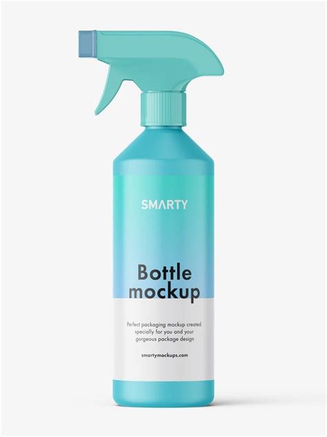 Matt Trigger Spray Bottle Mockup Smarty Mockups