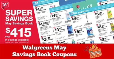 Walgreens Monthly Savings Book Coupons November 2021 Valid 102421