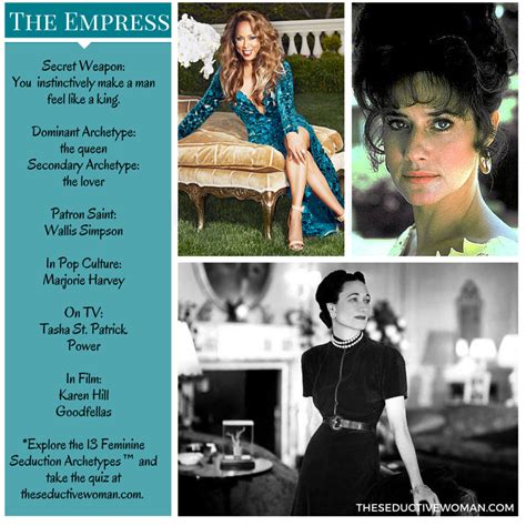 13 Feminine Seduction Archetypes The Empress Women Love Power