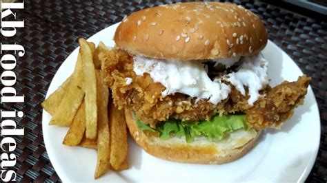 This kfc zinger burger recipe allows you to create the delicious and tangy zingers at home whenever your want. KFC Style Zinger Burger || How to Make || KFC style Zinger ...