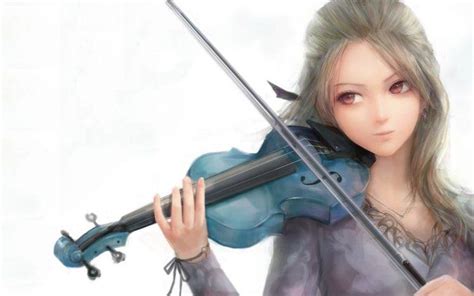 Anime Girl With A Violin Wallpapers Hd Desktop And Mobile Backgrounds